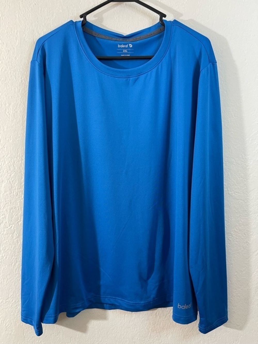 Baleaf Men's Long Sleeve Performance Tee - Blue Size 2XL Activewear Athletic